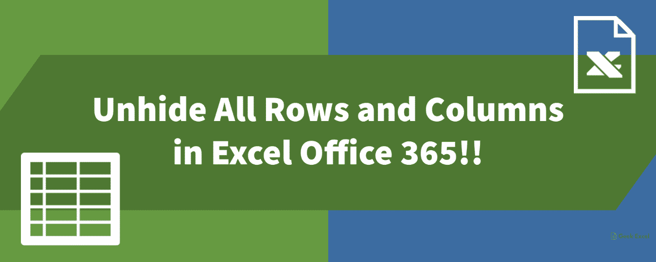 unhide multiple rows excel for mac
